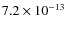 $7.2\times10^{-13}$