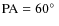 ${\rm PA}=60 \hbox{$^\circ$ }$