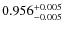 $0.956^{\rm +0.005}_{-0.005}$
