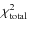 $\chi^2_{\rm total}$