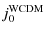 $\displaystyle %
j_0^{\rm WCDM}$