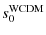 $\displaystyle %
s_0^{\rm WCDM}$