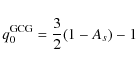 \begin{displaymath}%
q_0^{\rm GCG}={3\over2} (1-A_s)-1
\end{displaymath}