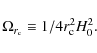 \begin{displaymath}%
\Omega_{r_{\rm c}} \equiv 1/4r_{\rm c}^2H_0^2.
\end{displaymath}