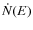 $\dot N(E)$