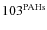 $103^{{\rm PAHs}}$