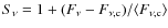 $S_{{\nu}} = 1+ (F_{{\nu}} - F_{{\rm\nu,c}})/\langle F_{{\rm\nu,c}} \rangle$