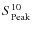 $S_{\rm Peak}^{10}$