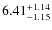 $\rm 6.41^{+1.14}_{-1.15}$
