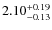 $\rm 2.10^{+0.19}_{-0.13}$
