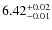 $\rm 6.42^{+0.02}_{-0.01}$