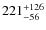 $\rm 221^{+126}_{-56}$