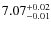 $\rm 7.07^{+0.02}_{-0.01}$