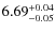 $\rm 6.69^{+0.04}_{-0.05}$
