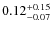 $\rm0.12^{+0.15}_{-0.07}$