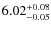 $\rm 6.02^{+0.08}_{-0.05}$