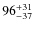 $\rm 96^{+31}_{-37}$