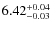 $\rm 6.42^{+0.04}_{-0.03}$