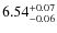 $\rm 6.54^{+0.07}_{-0.06}$