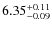 $\rm 6.35^{+0.11}_{-0.09}$