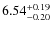$\rm 6.54^{+0.19}_{-0.20}$