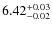 $\rm 6.42^{+0.03}_{-0.02}$