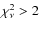 $\chi^2_\nu>2$