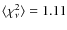 $\langle \chi^2_\nu\rangle=1.11$