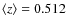 $\langle z\rangle=0.512$