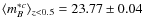 $\langle m_B^{*c}\rangle_{z<0.5}=23.77\pm
0.04$