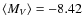 $\left\langle M_V \right\rangle= -8.42$