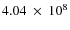 $4.04~\times~10^8$