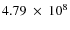 $4.79~\times~10^8$
