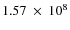 $1.57~\times~10^8$