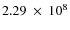 $2.29~\times~10^8$