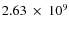 $2.63~\times~10^9$