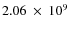 $2.06~\times~10^9$