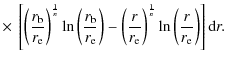$\displaystyle \times~\left[\left(\frac{r_{\rm b}}{r_{\rm e}}\right)^{\frac{1}{n...
...rm e}}\right)^{\frac{1}{n}}\ln\left(\frac{r}{r_{\rm e}}\right) \right]{\rm d}r.$