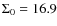 $\Sigma_0=16.9$