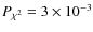 $P_{\chi ^{2}}=3\times 10^{-3}$