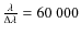 $\frac{\lambda}{\Delta\lambda}=60~000$
