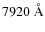 $7920~{\rm\AA}$
