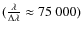 $(\frac{\lambda}{\Delta\lambda}\approx75~000)$