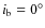 $i_{\rm b} = 0^\circ $