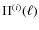 $\Pi^{(i)}(\ell)$
