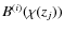 $B^{(i)}(\chi(z_j))$