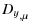 $\displaystyle {D_y}_{,\mu}$