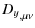 $\displaystyle {D_y}_{,\mu\nu}$