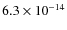 $6.3\times10^{-14}$
