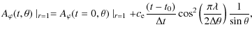 $\displaystyle A_{\varphi}(t,\theta)\mid_{r=1}= A_{\varphi}(t = 0,\theta)\mid_{r...
... \cos^{2}\left ( \frac{\pi\lambda}{2\Delta \theta} \right)\frac{1}{\sin\theta},$